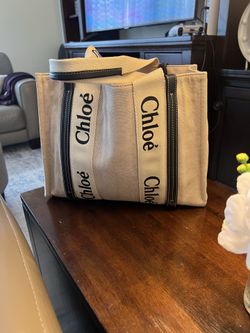 Authentic Chloe Canvas Tote