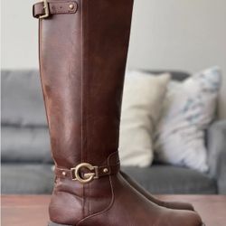 Women's Size 8 Dark Brown Boots By Guess