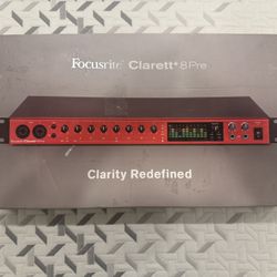 Focusrite Clarett+ 8Pre & Bonus M-Audio ProFire 2626