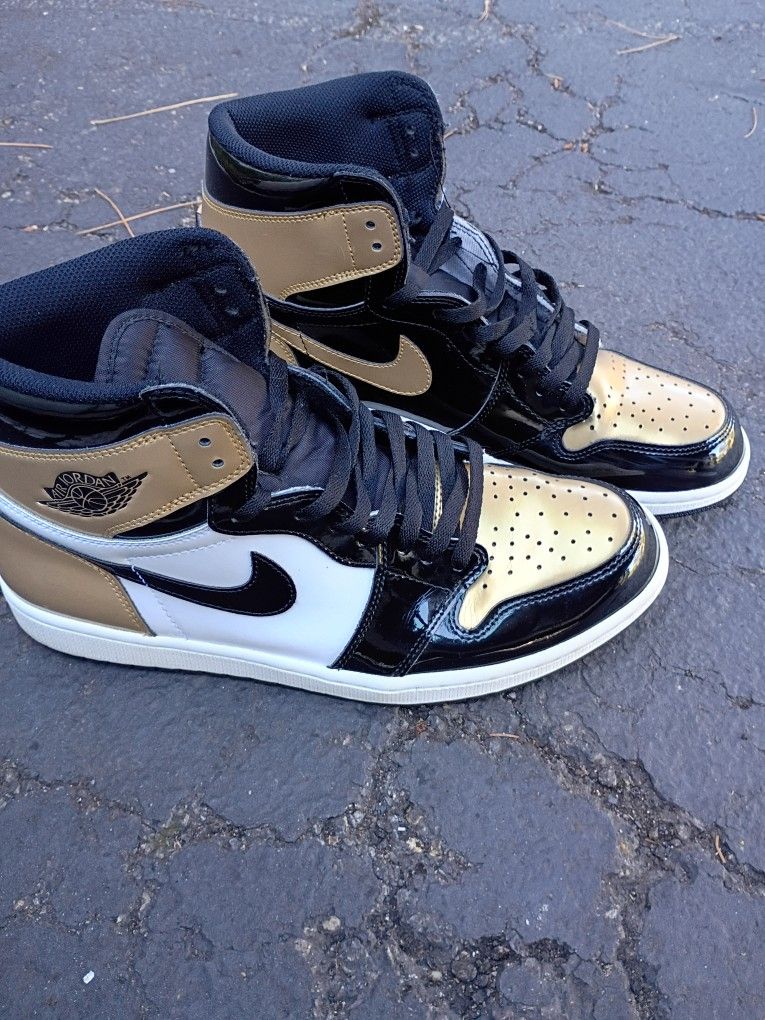 Patent Retro 1s Gold Toes