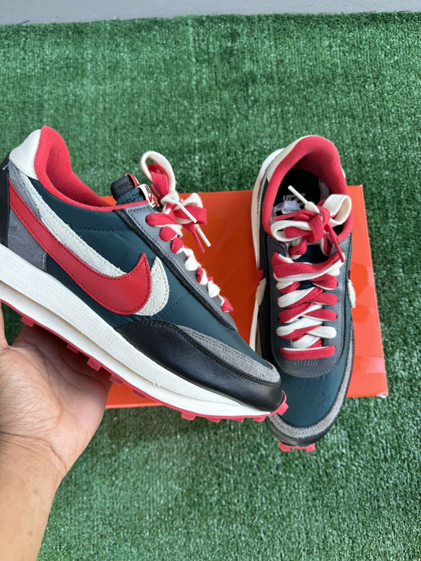 Nike x Undercover x sacai x LDWaffle Midnight Spruce University