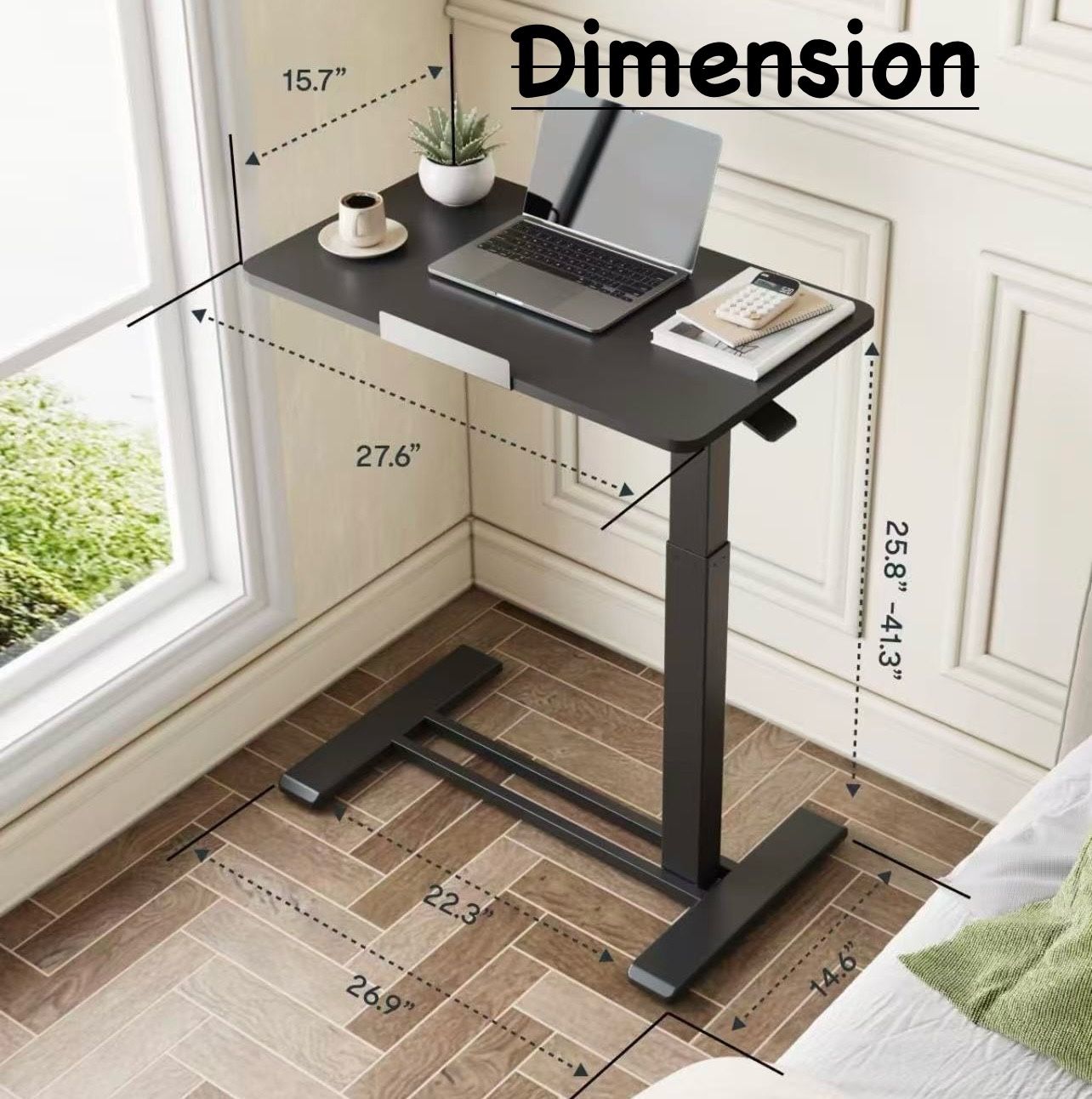 ✌️ Small Height Adjustable Electric Standing Desk, 40 x 24 Inches Sit Stand up Desk, Memory Computer Office Desk, White