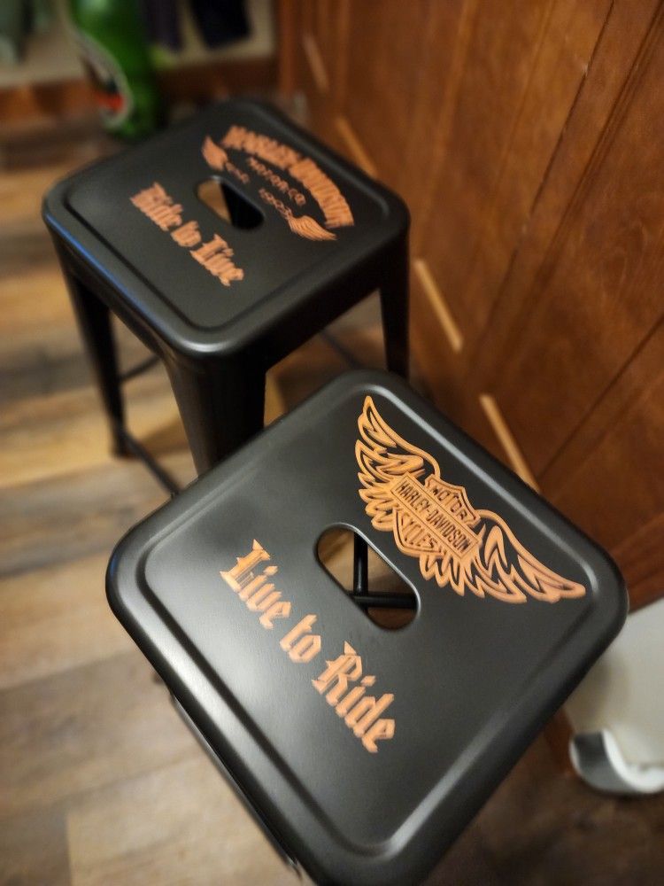 HD Harley-Davidson Stool Set New Custom