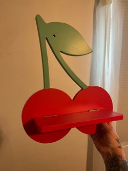 Cherry wall shelf