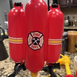 Firefighter Backpack Water Gun Blaster new.