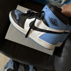 Jordan 1 UNC Toe Size 10