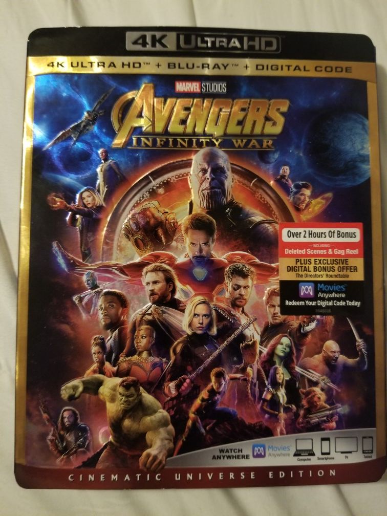 4k Avengers infinity war