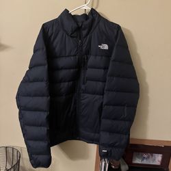 Men’s Classic Down Navy Hooded Jacket