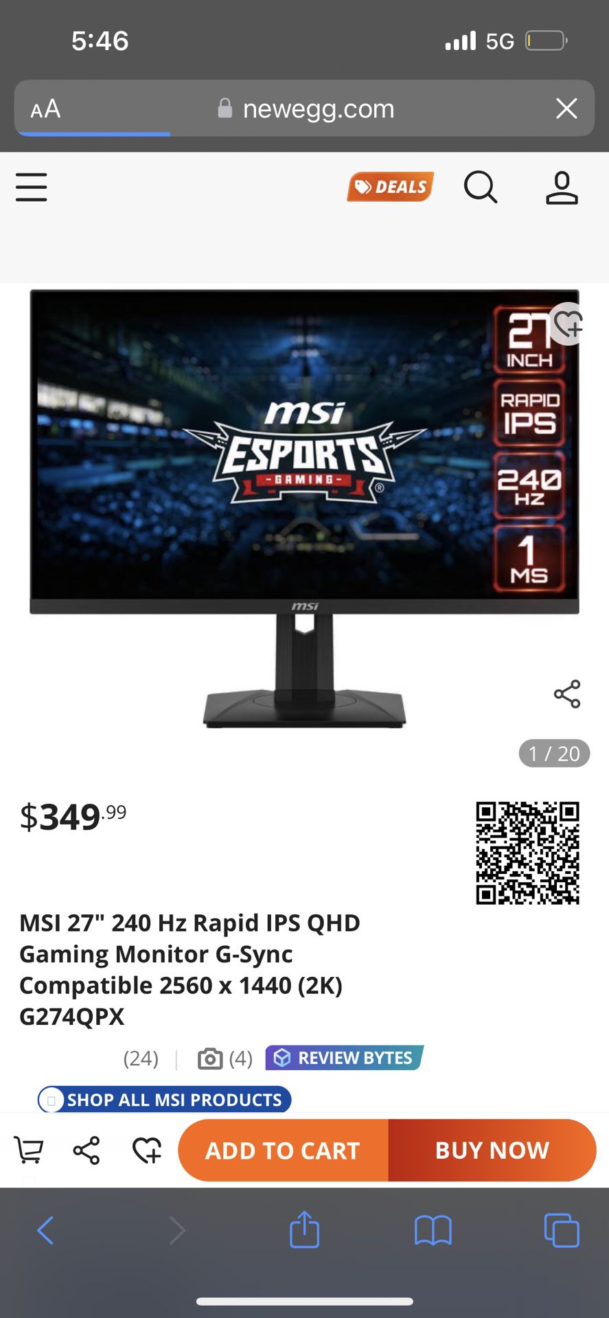 Msi Monitor 240 Hz 