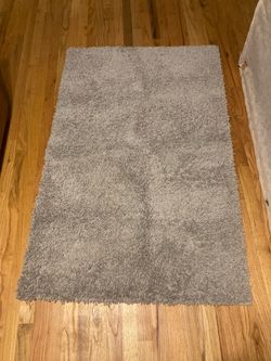 56x36 Gray Shag Area Rug Soft Plush