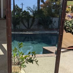 Wall Mirror-Solid Cherry Wood