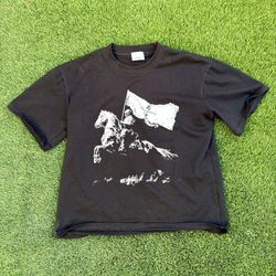 Burberry Black Graphic Horseman T-Shirt