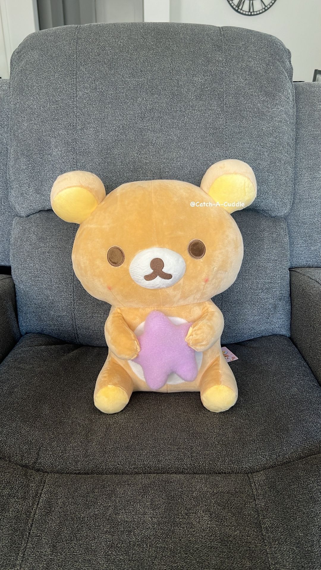 BRAND NEW Rilakkuma Rilakkuma With Purple Star 16"