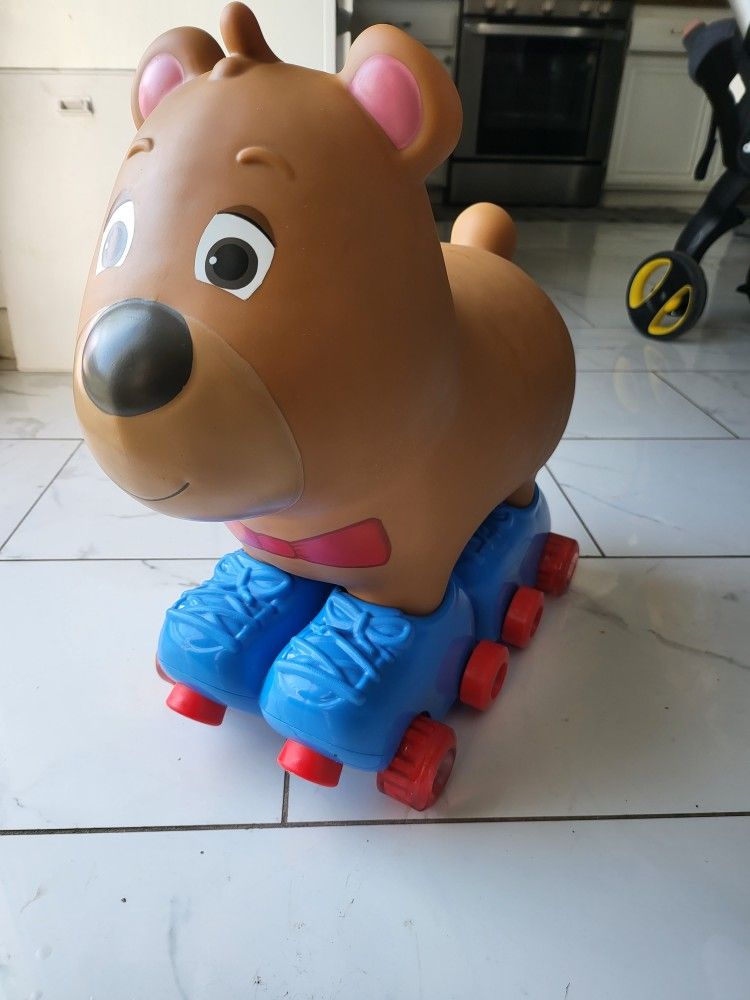 Skaters Bear Ride On Toy/ Inflatable