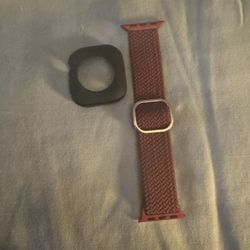Apple Watch series 10 42mm Band W/black Silicone Case
