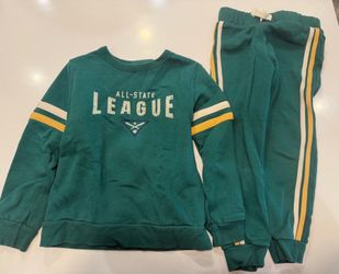 The Children’s Place Green Matching Jogger Sets size 5T