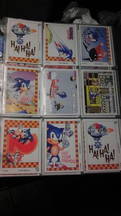 27 sonic trading cards