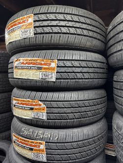 SET OF FOUR NEW TIRES 205/70/15 ARROYO GRANDSPORT A/S  INCLUDING MOUNT AND BALANCE, ASK ME FOR SIZES AND BRAND 