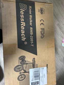 BlessReach All Terrain Knee Scooter for Adults Foot Injuries, 11" Big Wheels
