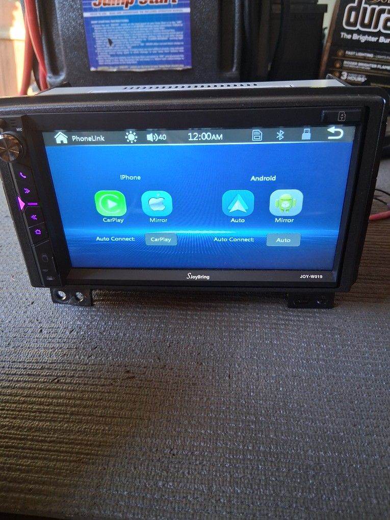 Double Din Car Stereo with Apple Carplay, Android Auto, Dash Cam, Bluetooth, 4-Channel RCA, 2 Subwoofer Ports, 7" HD Capacitive Touchscreen Car Radio,
