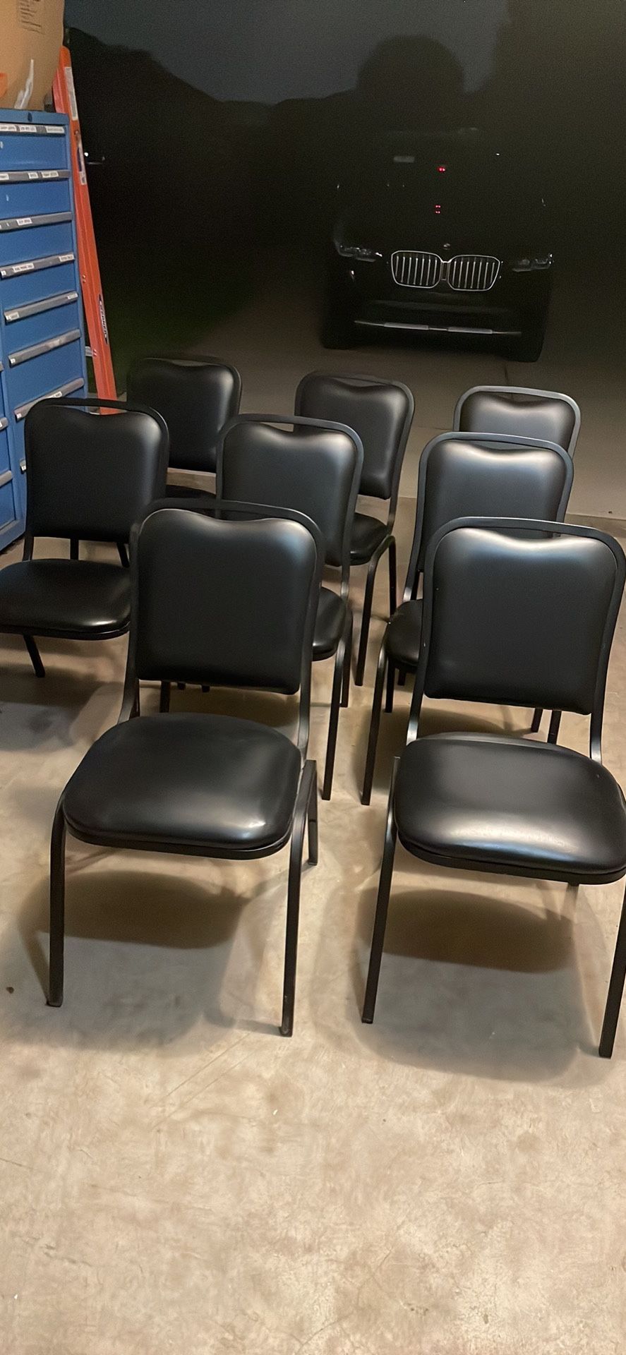 Eight Banquet Stack Chairs