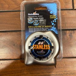Komelon USA Stainless Steel Nylon Coating 25' Tape Measure
