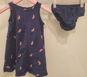Baby Gap Swing Tank Dress Watermelon Print and Bloomers, Blue, Size 2T