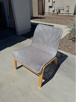 Ikea Chair and Bedside Table