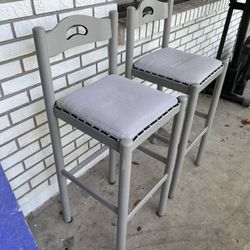 2 Barstool Chairs Good Condition Asking $40 For Both