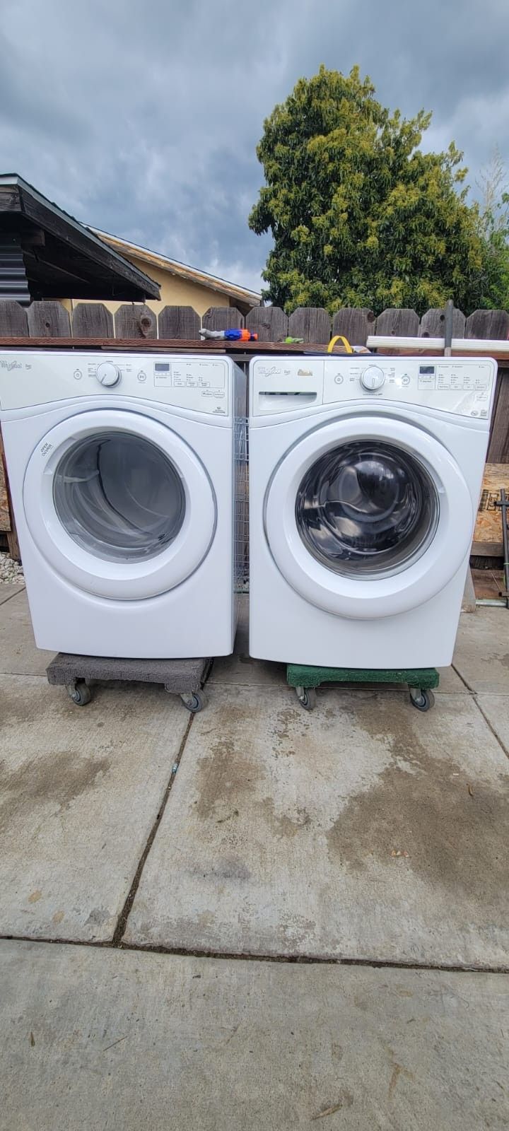 whirlpool washer and whirlpool electric dryer in good condition for sale 