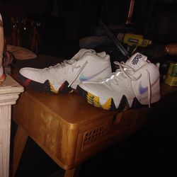 Kyie Irving Size 11 With 11 On Botton Of Shoe.  Very First Pair From The College Courts To The N. B. A..