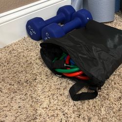 Workout Ball Bands And Weights 