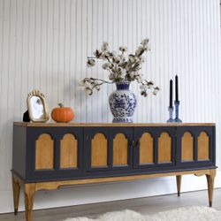 Refinished Antique MCM TV Stand, Console Table, Cadenza, Buffet, Storage Bench 