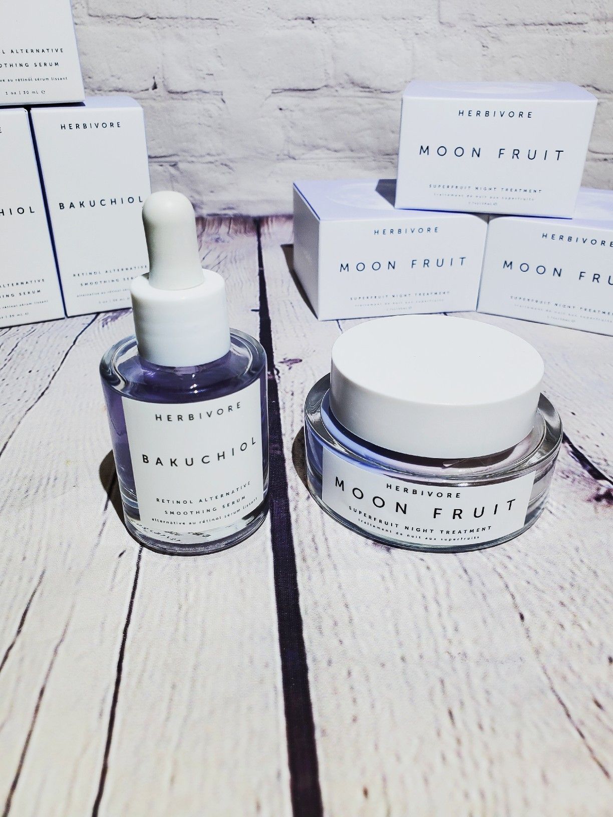 Herbivore-Retinol Alternative Smoothing Serum + Superfruit Night Treatment