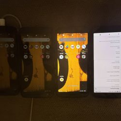 CAT S62 Tough Android Phones. LOT OF 4