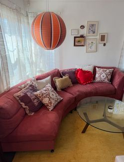 Pink Sofa Sectional Large