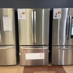 GE Stainless Steel French Door Refrigerator With Internal Water Dispenser And Ice Maker💢💢