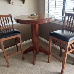 Bistro Table & 2 Tall Barstools
