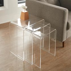 Acrylic nesting tables