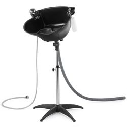 Salon Sink With Adjustable Height And Drain; Sprinkler With Switch Hair Washing Basin Salon Chair Barber Deep Bowl