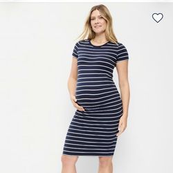 Maternity Short-Sleeve Bodycon Dress Size M