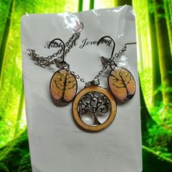Enchanted Tree of Life Jewelry Set - Necklace & Earrings