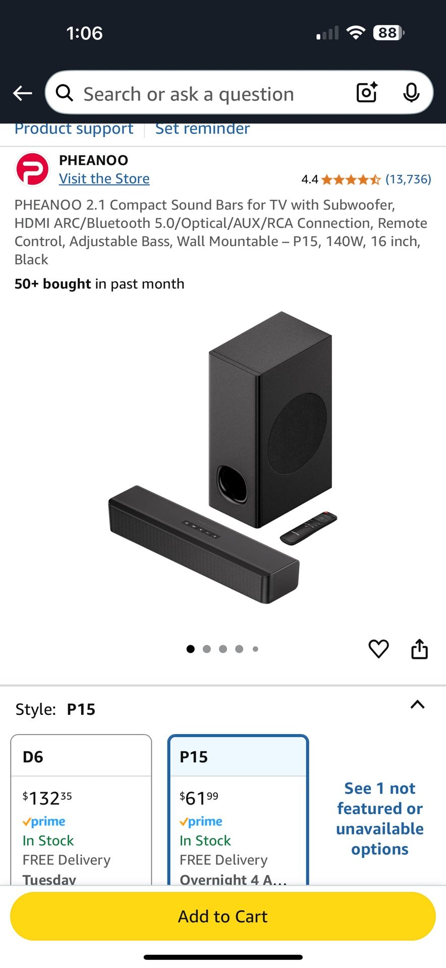2 Pheanoo 2.1 Compact Sound Bars