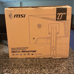 No Trades Cash Only. MSI Brand Optic 27” 1920x1080 144HZ CURVED Computer Monitor