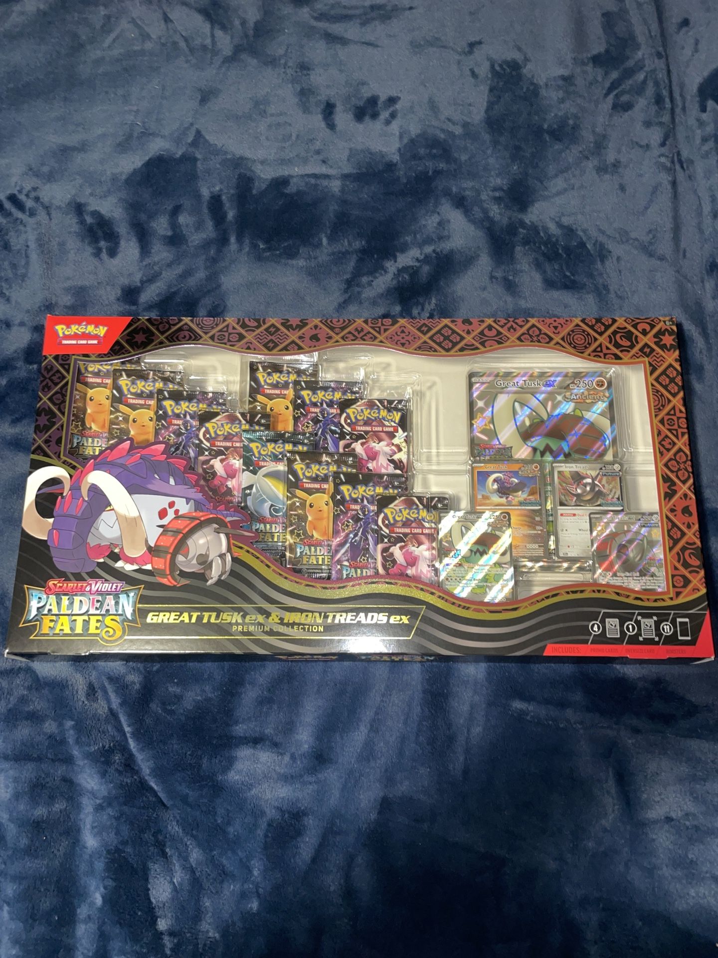 Pokemon Paldean Fates Great Tusk & Iron Treads Premium Collection