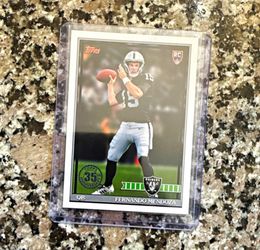 Fernando Mendoza Topps RC Rookie Card Raiders QB