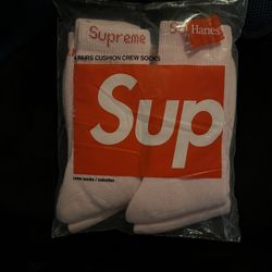 Supreme Pink Socks 