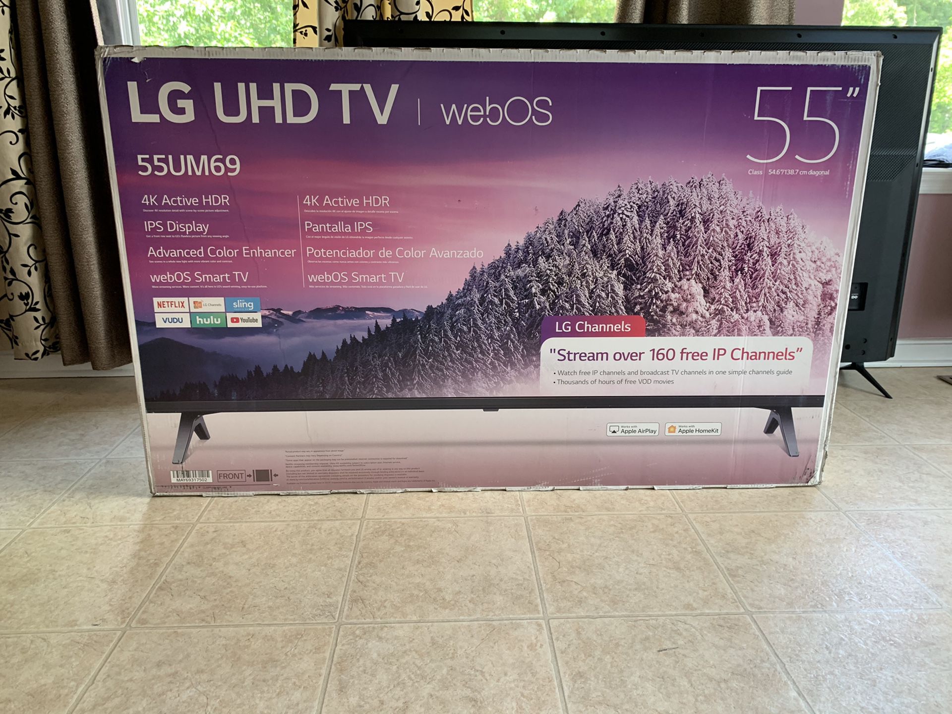 55” LG 4K UHD HDR SMART TV