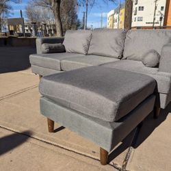 Couch with Ottoman