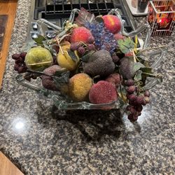 Large Glass Basket 